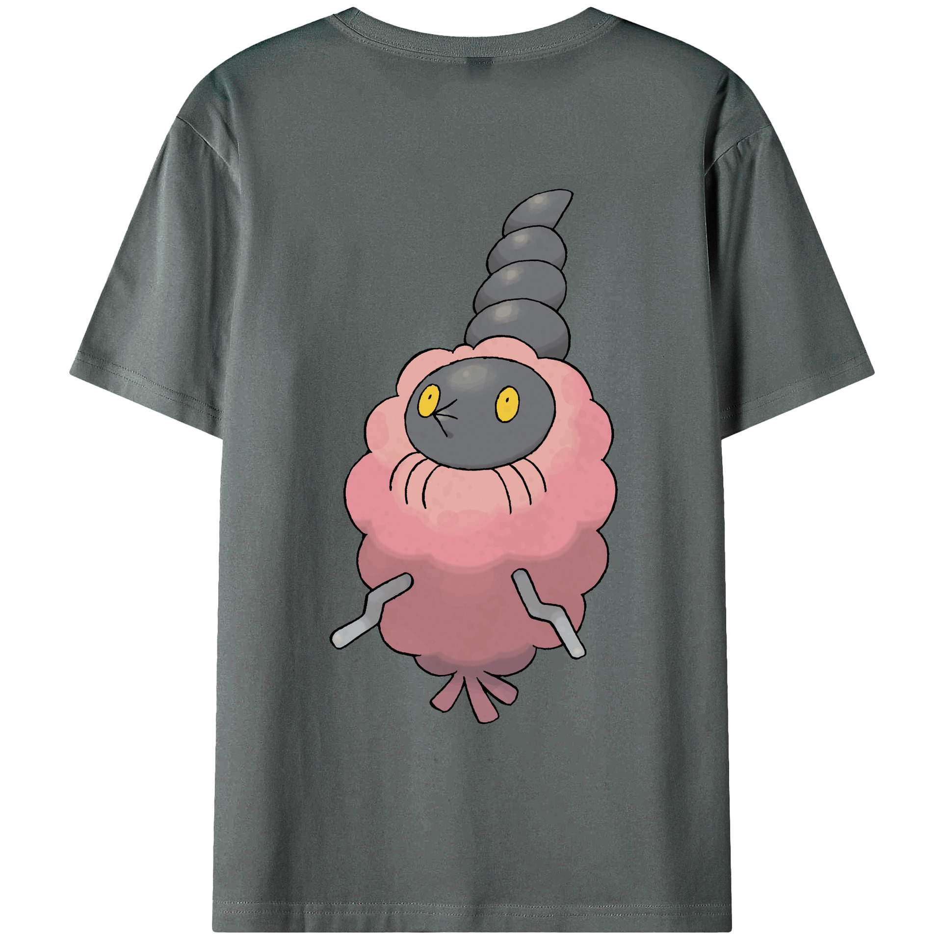 （画像用） ポケットモンスター Pokémon 綿100％ メンズ半袖Tシャツ（バックプリント） 通気性